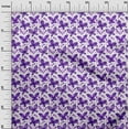 thumbnail image 2 of oneOone Cotton Poplin Purple Fabric Insect & Floral Feather Sewing Fabric By The Yard Printed Diy Clothing Sewing Supplies 42 Inch Wide, 2 of 4