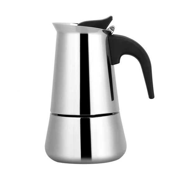 Classic Full Bodied Stainless Steel Coffee Pot, Stovetop Coffee Pot, For DIY Cofffee For Drink Coffee In The Morning And Save Valuable Time