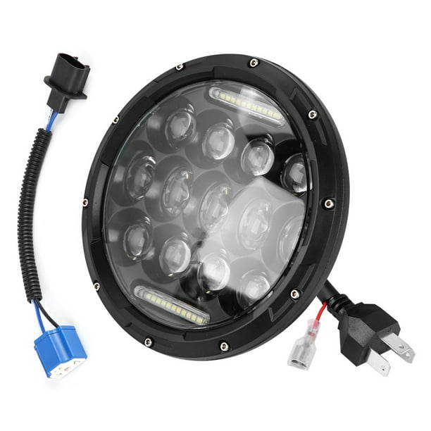 1 faro LED para coche de 7 pulgadas, 300 W, 6000 K, para Wrangler y Jeep.