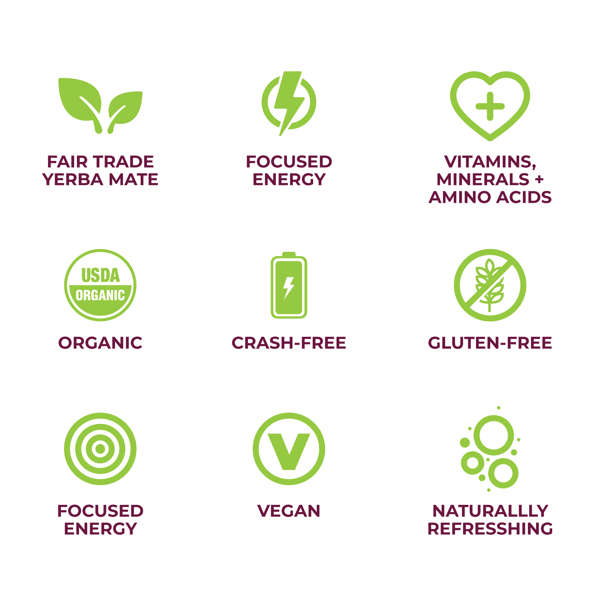 CLEAN Cause Sparkling Yerba Mate Cherry Lime 12pk/16oz