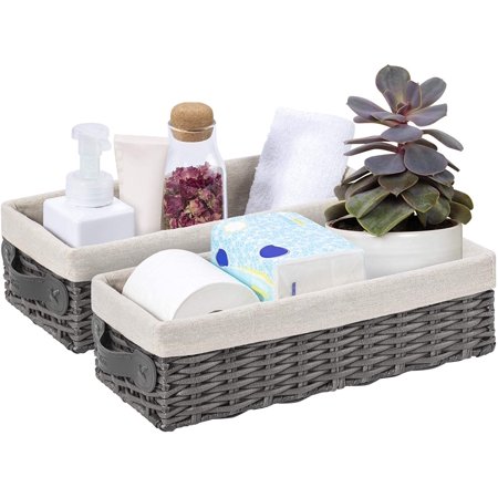 Decorative Baskets for Organizing Bathroom, 2 Set Bathroom Storage ...