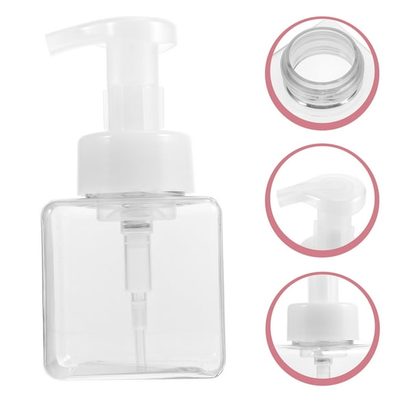 UPGRATOR 2pcs Portable Small Bottles Transparent Compact Size for Soap Container and Shampoo