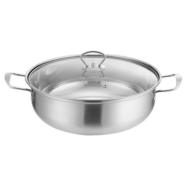 Hotpot Pot Stainless Steel Stockpot Thicken Hot Pot Home Kitchen Hotpot Pot with Lid