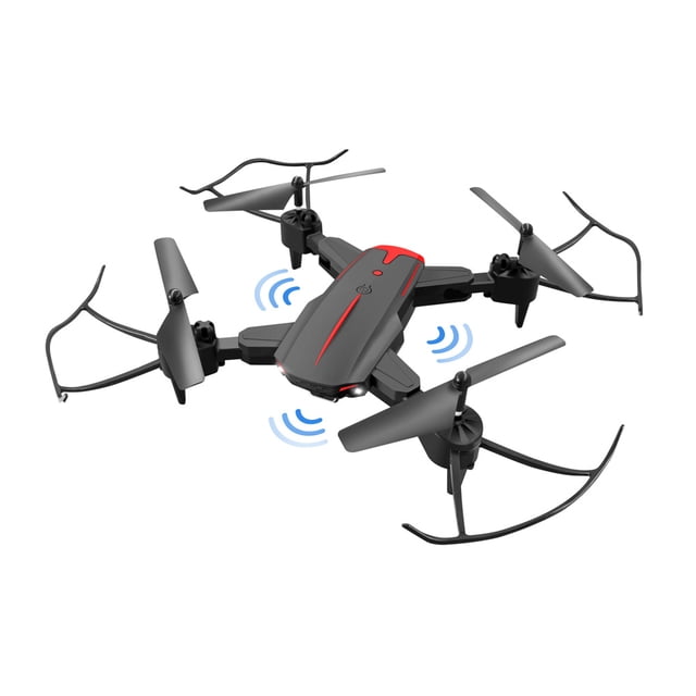 Dron con cámara plegable Bearachild Fotografía aérea Control remoto Cuadricóptero Negro