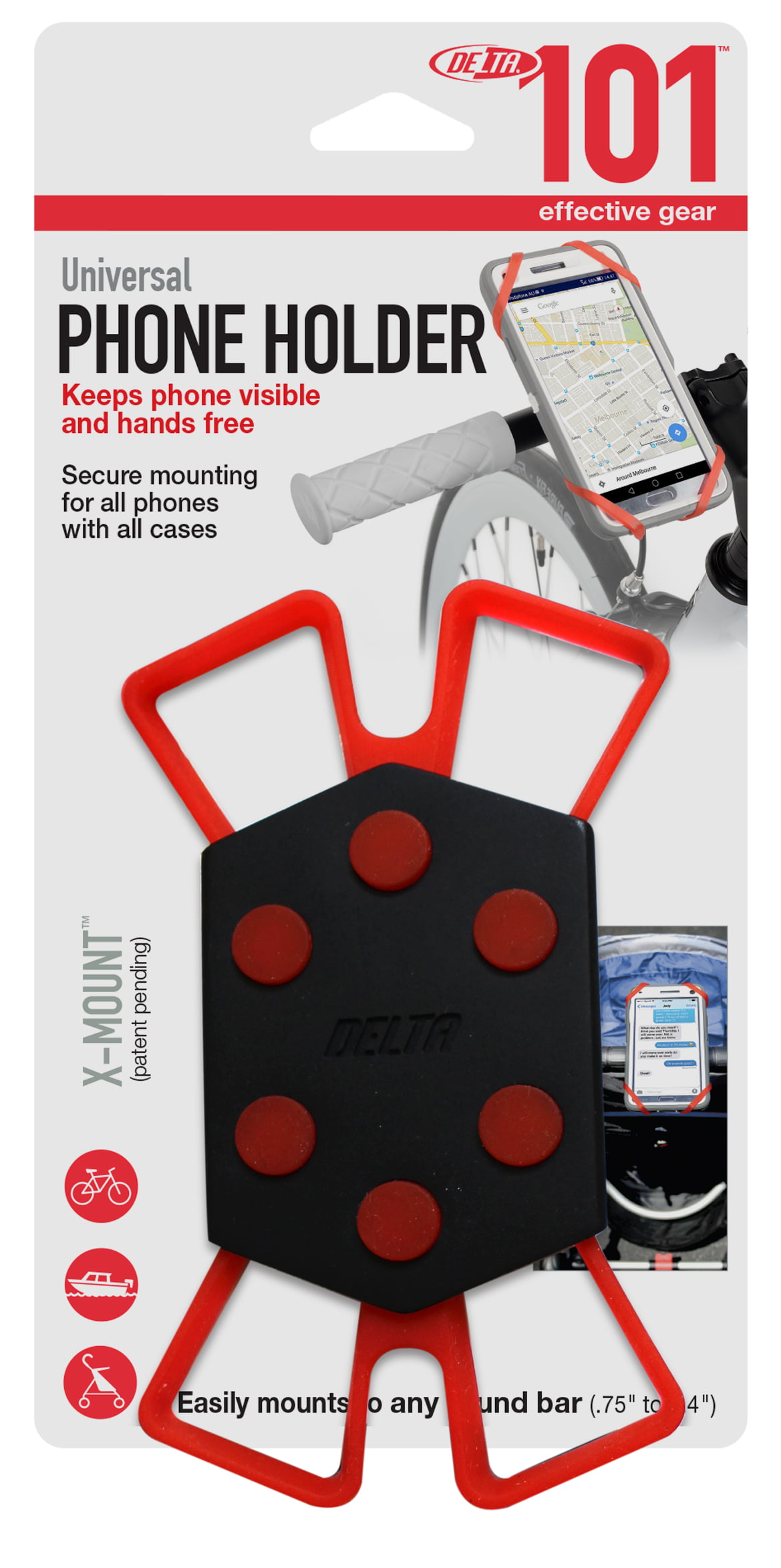 Nite Ize Wraptor Rotating Smartphone Bar Mount Black Mobile Phone Holder Cycling 