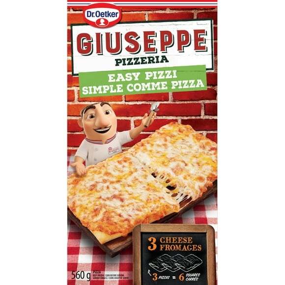 Dr. Oetker Giuseppe Pizzeria Easy Pizzi 3 Cheese Mini Pizza, 560g