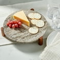 thumbnail image 2 of Better Homes & Gardens Natural Marble Trivet with Acacia Wood Stand, 2 of 3