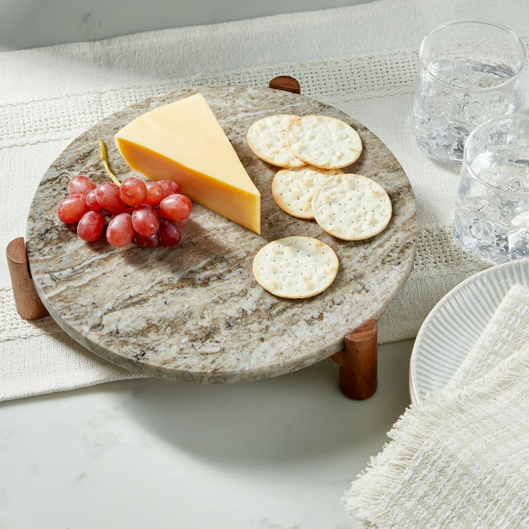 Better Homes & Gardens Natural Marble Trivet with Acacia Wood