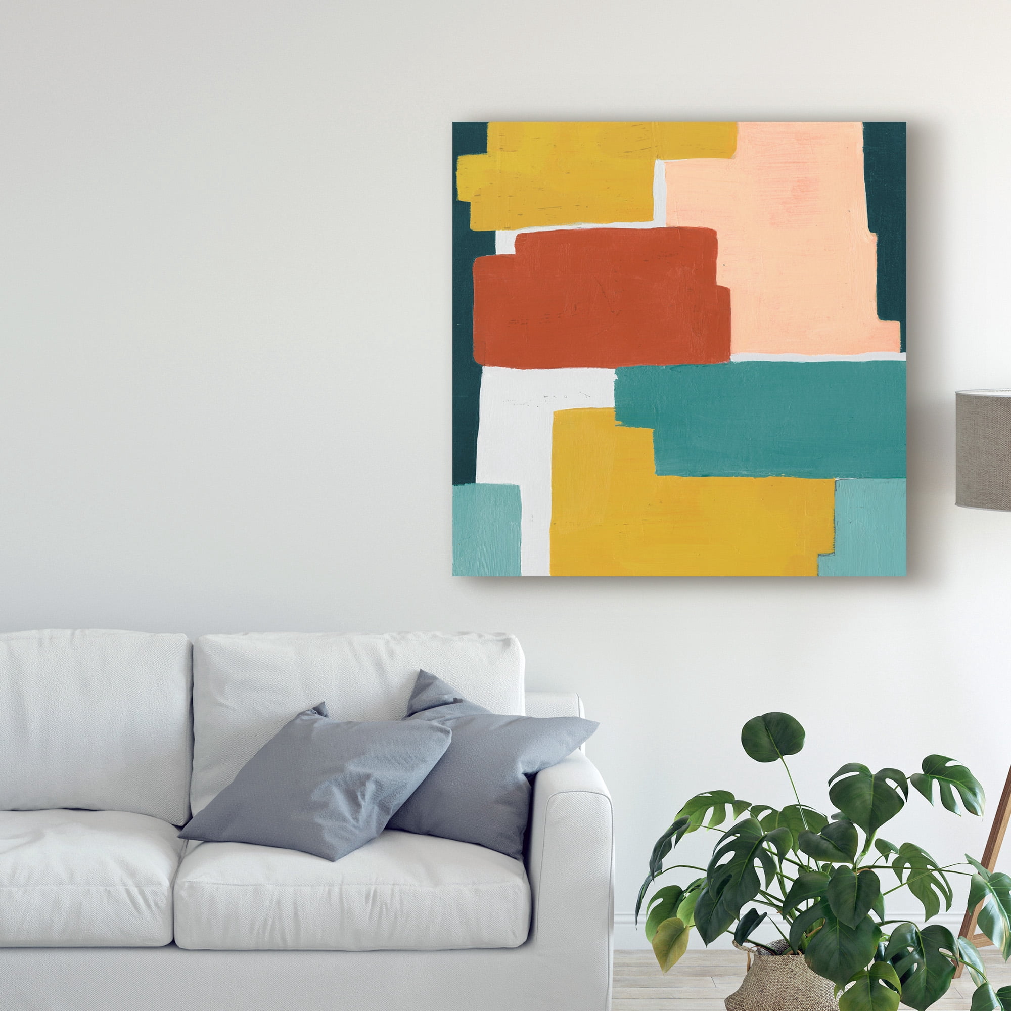 Trademark Fine Art 'Block Abstract I' Canvas Art by Grace Popp