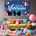 thumbnail image 4 of Patriotic Design Thank You Veterans Event Banner Military Flags Stars for Veterans Day Celebration Ceremony Honor, 4 of 7