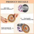 thumbnail image 5 of Purple Lips Heart Airtight Coffee Bean Canister 30oz Food Storage Containers with Lids For Gournd, Tea, Sugar, Flour, Rice, Cereal, Candy Cookie Jar, 5 of 8