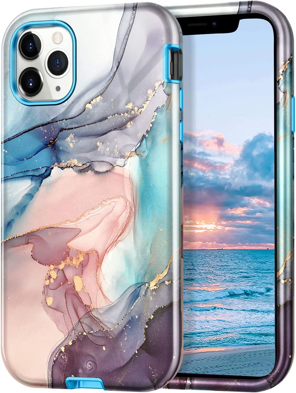 CASEFIV for iPhone 11 Pro Max Case,Marble Pattern Liberia Ubuy