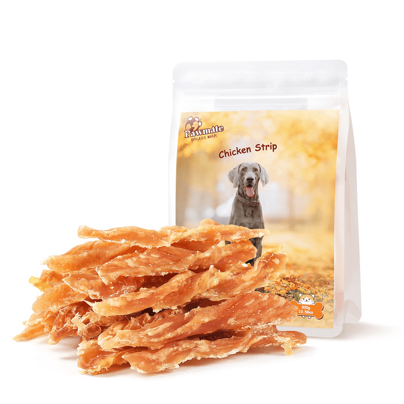 Pawmate Chicken Jerky Dog Treats Strips Rings Dried Tenders Chicken