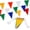 50 FT, variant on Safety Banner Flags, Perimeter Warning Flag Line, For Flagging Construction/Traffic Barrier/Parking Lot/Rooftop/Party & Special Events Multicolor 7" X 10" Pennants On 50' String
