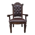 thumbnail image 1 of ACME Vendome Dining Arm Chair in PU and Cherry (Set of 2), 1 of 4