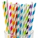 thumbnail image 4 of Pajitas de plástico grueso reutilizables Paquete de 100 | Pajitas roscadas rígidas multicolor neón 19.7x6mm | Duradero y libre de BPA, apto para lavavajillas para bebidas calientes o frías, batidos,, 4 of 8