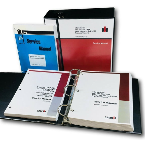 International 886 Service Manual D-358 Engine Overhaul Set S/N 14472 & Up