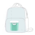 thumbnail image 3 of Dispensador de fórmula portátil con estuche para leche sin BPA, alimentos Verde l, 3 of 9