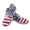 American Flag Pattern, variant on Chririnla Lace Up Running Shoes for Camping Gym, Mesh Casual Anti-Slip Athletic Trainers, Strawberry