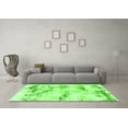 thumbnail image 3 of Ahgly Company Indoor Round Abstract Green Modern Area Rugs, 3' Round, 3 of 4