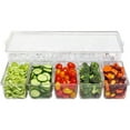 thumbnail image 4 of Caja de almacenamiento de cocina Kearding 5 compartimentos transparente, 4 of 6