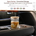 thumbnail image 6 of Clear Mason Jar 4pcs 24 oz Reusable Glass Drinking Cup with Lid and Straw, 6 of 6