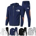 thumbnail image 5 of The North Face Men's Hoodie Sweatshirt Jogger Pants Tracksuit 2-piece Sportswear Black Black Black, 5 of 5