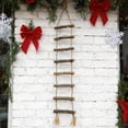thumbnail image 2 of 2Pcs Wood Ladder Hanging Ornament Decorative Twine Rope Ladder for Bookshelf, 2 of 7