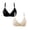 FM91_Black&Cream, variant on 2 PCS Wireless Bra Push Up Adjustable Strap Bralettes Comfortable Full Coverage Everyday Bras Black&Dusty Pink 42