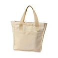 thumbnail image 5 of Tote Bag Canvas Bag Handbag Women's Tote Bag Large Capacity Design Casual Versatile 13.78*7.87*1.97in Perfect for College Students, Office Workers, And Commuters,White, 5 of 6
