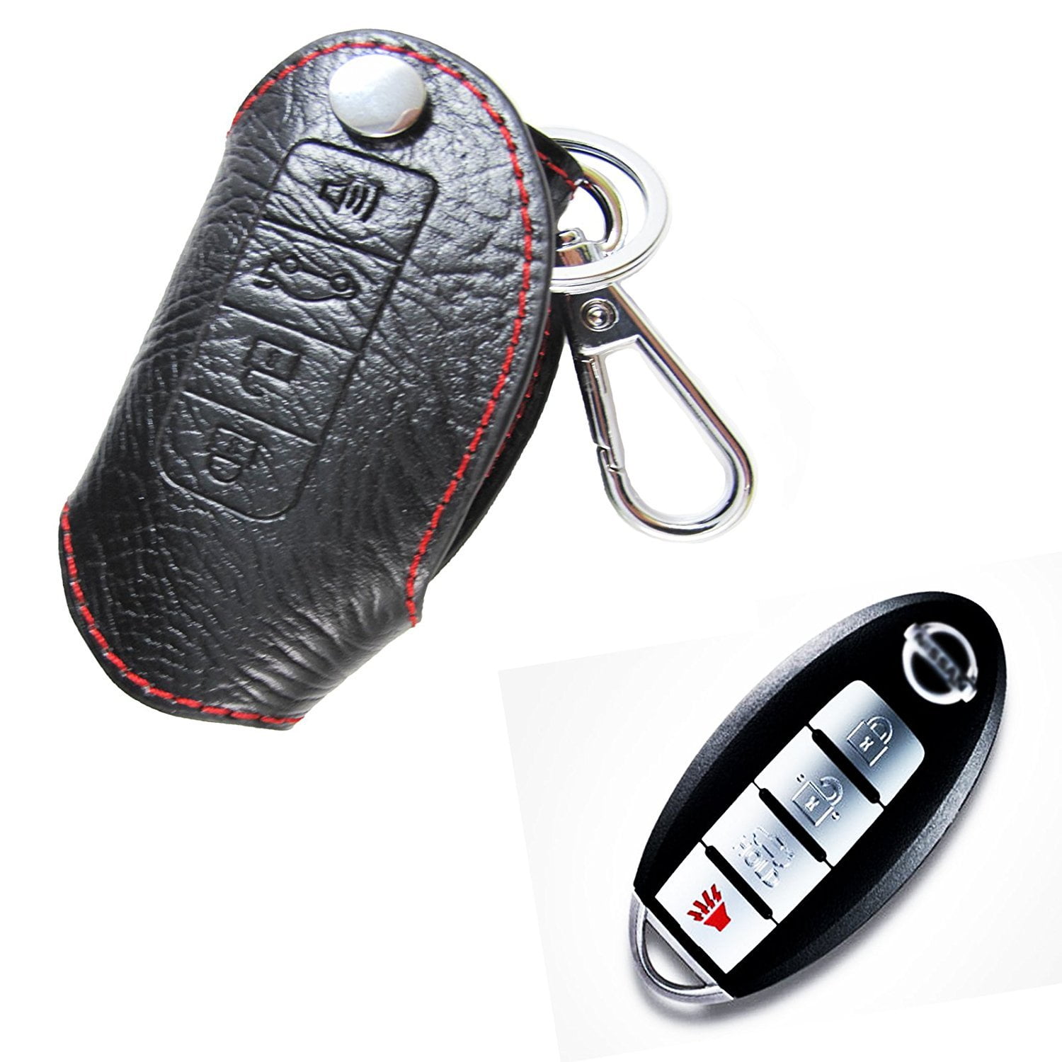 Xotic Tech 1 Piece Leather Smart Key Holder Fob Case For Nissan