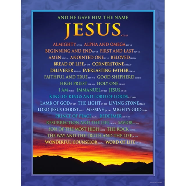 CARSON DELLOSA 6 EA Nom des Graphiques de JESUS 6324BN