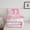 Pink D, variant on Castle Fairy Monogram B Full Comforter Set (3pc): Gradient Glitter Print, Dreamy Princess