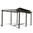 thumbnail image 4 of Domi Outdoor Living 11’ X 16’ Outdoor Retractable Pergola with Weather-Resistant Canopy Aluminum Garden Pergola Patio Grill Gazebo for Courtyard Grey, 4 of 8