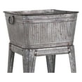 thumbnail image 2 of Exlonjet Multi Functional Galvanized Metal Tub on Stand, Gray, 2 of 5