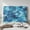 Blue Camouflage, variant on ZIATUBLES Bed Headboard Slipcover, Elastic Fabric Dust Resistant Decorative Bed Head Protector Cover Suitable for Twin Size, Home Bedroom Headboard Decoration Cover, Sea Wave Starfish Print