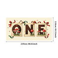 thumbnail image 1 of Floral Themed First Birthday Banner Decoration for Celebration Party Backdrop Photography Props Photo Banner Supplies Event Background, 1 of 4