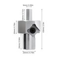 thumbnail image 3 of 1pc Workbench Dog Hole Chamfer Reamer Tool Aluminum Alloy 20mm Dog Hole Shaping Trimmer Hex Shank For Electric Drill, 3 of 6