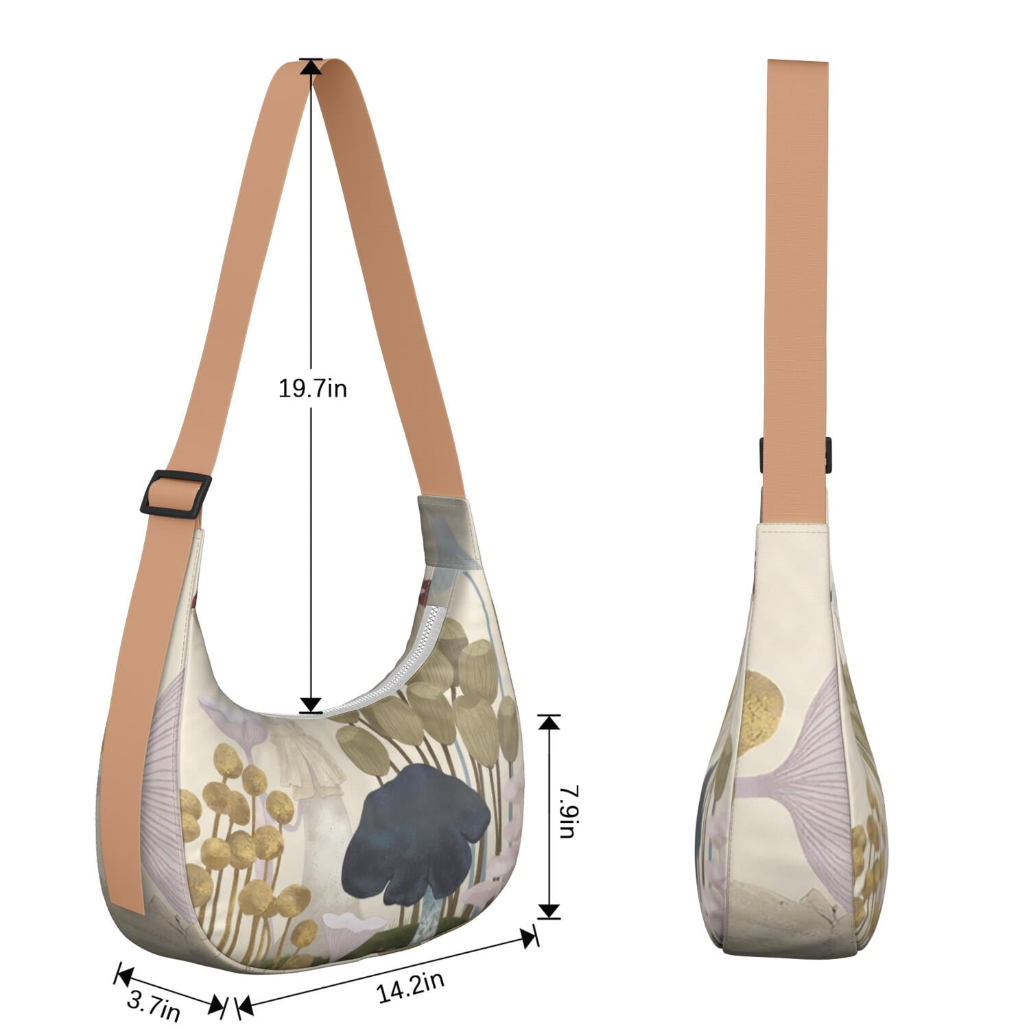 Sling Bag for Women Men Trendy Dumpling Bag for Travel with Adjustable Strap