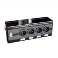 thumbnail image 2 of 2Pc 4-Channel 3-Pin XLR Audio and over Network Cable Extender, DMX512 Network Signal Extender , Male,2 x 4-Channel Audio/ Network Extender,Black, 2 of 4