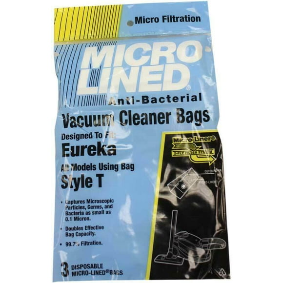 Sacs Aspirateur Micro Allergène Style Eureka de DVC Made in USA [ 3 Sacs ]