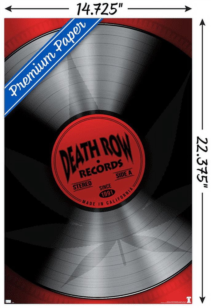 Death Row Records - Record Wall Poster, 14.725" x 22.375"