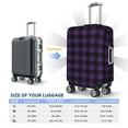 thumbnail image 6 of Vsdgher Purple Black Plaid Print Luggage Cover Washable Suitcase Cover Protector Anti-scratch Suitcase cover Fits 18-32 Inch Luggage, 6 of 8