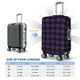 thumbnail image 4 of Fotbe Purple Black Plaid Funda Protectora para Equipaje, Antirrayones y Resistente a la Suciedad, Compatible con Maletas de 18 a 32 Pulgadas-X-Large, 4 of 7