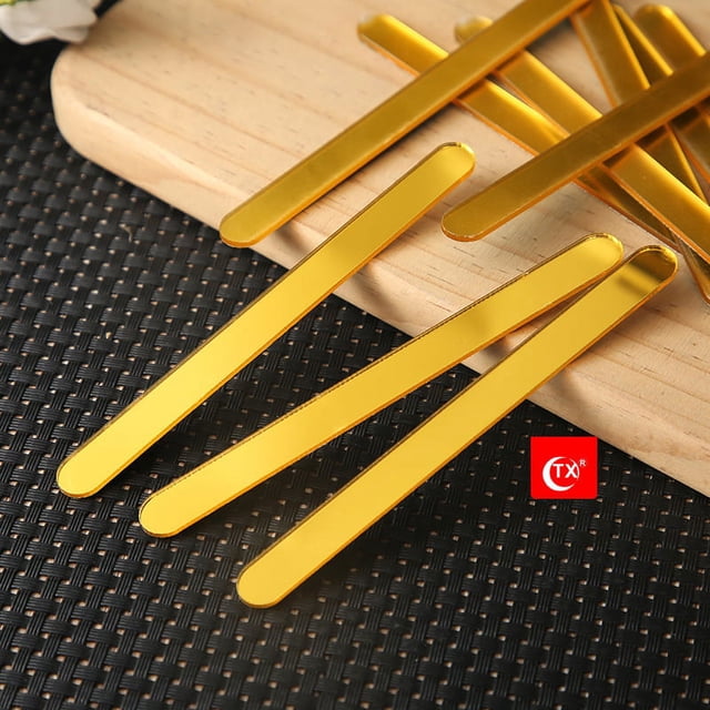 Palitos de paleta, 50 unidades de palitos de paleta acrílicos, palitos de paleta reutilizables, palitos acrílicos, rendimiento finamente ajustado