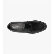 Florsheim Riva Men's Moc Toe Bit Loafer, Black, 7 3E