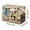 F, variant on Floral Sewing Machine Dust Cover, Multifunctional Protective Cover with Storage Pockets & Elastic Hem, Water-Resistant Dust-Proof for Standard Home Sewing Machine Organizer, I