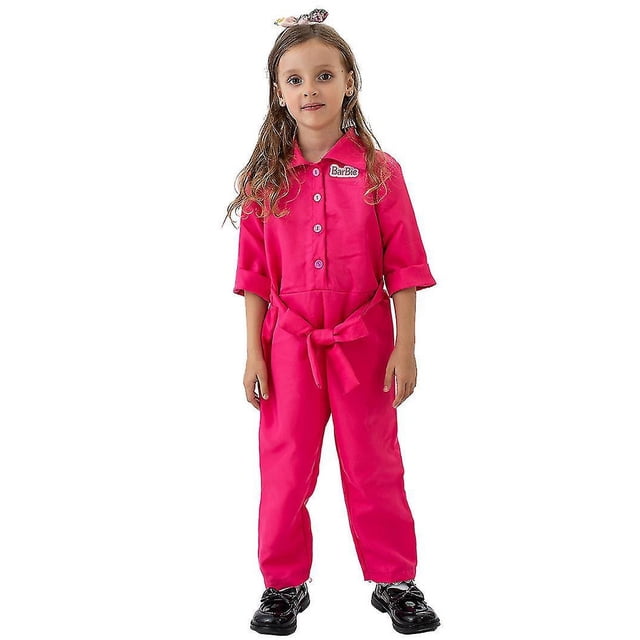 Disfraz de Halloween para cosplay de mono rosa de la película Barbie para niños