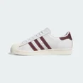 thumbnail image 3 of Adi-das Superstar 80 ADV Shoes in Crystal White / Shadow Red / Off White, 3 of 6