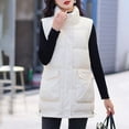 thumbnail image 4 of Vedolay Womens Hooded Parka Coat 2023 Hooded Cardigan Casual Warming Outwear for Autumn White,M, 4 of 5